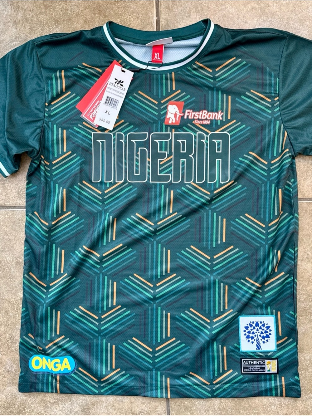 Nigeria Soccer Jersey International Team Men's Size XL World Cup FAST SHIPPING